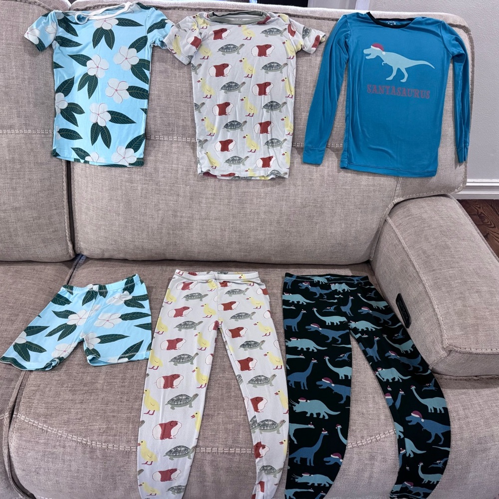 Dinosaur and Floral Kids Pajama Set